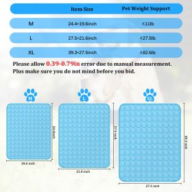 Pet Cooling Mat Cool Pad Cushion Dog Cat Puppy Blanket For Summer Sleeping Bed Dog Cooling Bed Pet Cooling Mat (size: XL)
